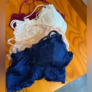 4 pack bundle size small/medium bralettes